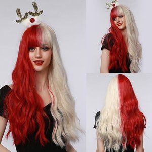 24 inch Two tuned Hair Wigs/Half and half wigs